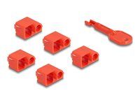 RJ45 Port Blocker Set for RJ45 plug 10 p