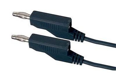 Kabel propojovací 0,35mm2 / 2m s banánky černý HADEX N534