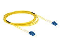 Síťový kabel - jednoduchý režim LC (M) do jednoduchý režim LC (M) - 3 m - optické vlákno - 9 / 125 mikron - OS2 - neobsahuje halogen - žlutá