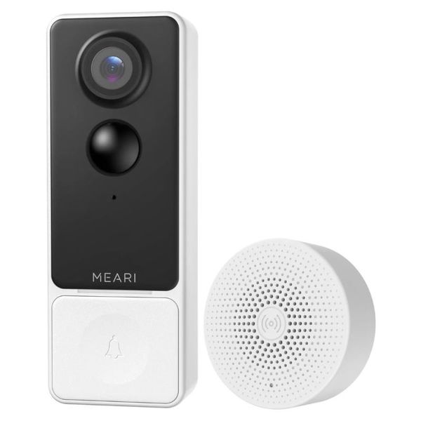 MEARI B1, Audio/Video zvonek, WiFi, 2K, PIR