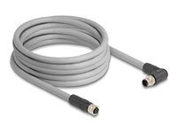 M12 Cable L-coded 5 pin male right angle