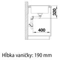 BLANCO ZIA XL 6 S černý, Silgranitový drez