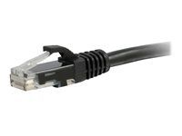 Patch kabel - RJ-45 (M) do RJ-45 (M) - 30 cm - UTP - CAT 5e - lisovaný, provedení bez hrbolků, licna - černá