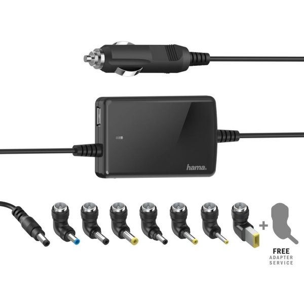 HAMA Adaptér pro notebooky 15V-19V, 70W, slim