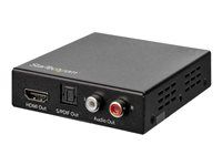 4K 60Hz - HDMI Audio De-embedder - HDR - Toslink Optical Audio - Dual RCA Audio - HDMI Audio (HD202A) - Extraktor zvukového signálu HDMI - černá