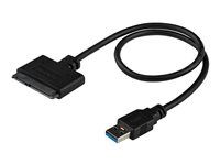 USB 3.0 to 2.5" SATA III Hard Drive Adapter - External Converter for SSD/HDD Data Transfer (USB3S2SAT3CB) - Řadič úložiště - 2.5" - SATA 6Gb/s - USB 3.0