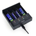 GEMBIRD Ni-MH + Li-ion Fast Battery Charger, černá