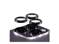 PanzerGlass HoOps Apple iPhone 14 Pro/14 Pro Max - ochranné kroužky pro čočky fotoaparátu - černý hliník/sklo