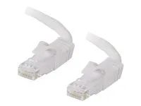 Patch kabel - RJ-45 (M) do RJ-45 (M) - 50 cm - UTP - CAT 6 - lisovaný, provedení bez hrbolků, licna - bílá