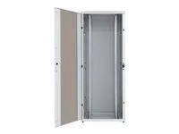 RMA-15-A68-CAX-A1 - 19" stojanový rozvaděč 15U/600x800mm prosklené dveře, IP20 nosnost 800kg světle šedý RAL7035