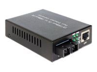 Konvertor médií s optickými vlákny - 100Mb LAN - 10Base-T, 100Base-FX, 100Base-TX - RJ-45 / SC několik režimů - až 2 km - 1310 nm