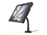 Black - Montážní sada (kryt, stojan) - odkrytá přední/zadní kamera a senzory - pro tablet - uzamykatelný - kov - černá - velikost obrazovky: 13" - na stůl - pro Apple 13-inch iPad Air (M2, M3)