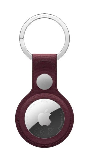 AirTag FineWoven Key Ring – Burgundy