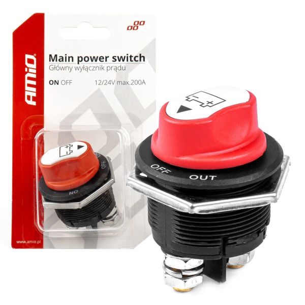 Odpojovač baterie 12V 24V 200A AMiO-03027