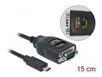 Sériový adaptér - USB-C - RS-232 x 1 - černá