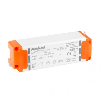 Zdroj pro LED 12V 2,5A 30W REBEL URZ0883