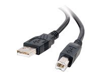 USB A to B Cable - USB 2.0 - Black - M/M - Kabel USB - USB (M) do USB typ B (M) - USB 2.0 - 2 m - černá