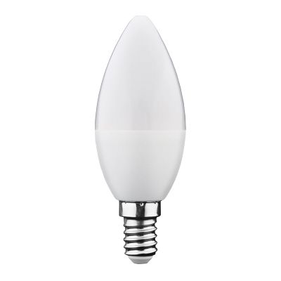 Žárovka LED E14 6W C37 bílá teplá GETI SAMSUNG čip