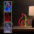 MANTA RGB FLAME, LED Neon plexi dekorace