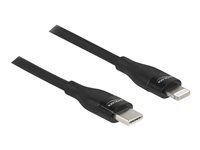 Kabel Lightning - 24 pin USB-C s piny (male) do Lightning s piny (male) - 1 m - černá - podpora Power Delivery