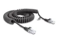 Delock - Sítový kabel - RJ-50 (M) do RJ-50 (M) - 2 m - 5 mm - UTP - CAT 5e - svinutý, provedení bez hrbolku - cerná