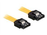 Kabel SATA 10 cm gelb ge/ge Metall