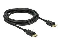 Kabel DisplayPort - DisplayPort (M) do DisplayPort (M) - 3 m - opatřený západkou - černá