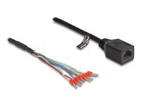 Cable RJ45 jack to wire end ferrules Cat