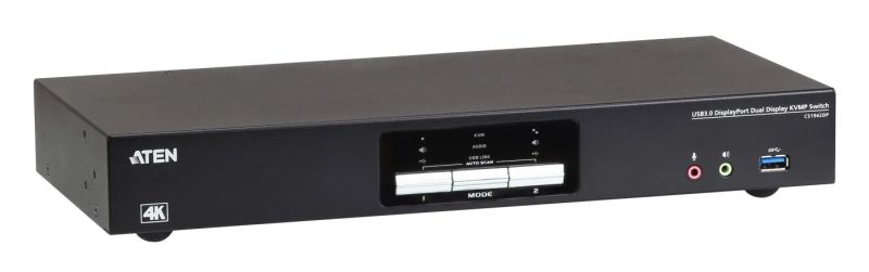 ATEN 2-port USB3.1, 4K, DisplayPort Dual Disp. KVM