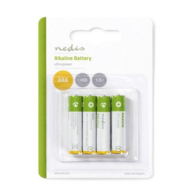 Baterie AAA (LR03) alkalická NEDIS BAAKLR034BL 4 ks / blister