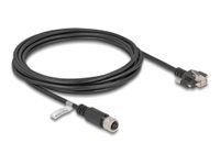 M12 Cable D-coded 4 pin female to RJ45 p