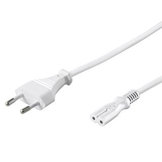 WENTRONIC Síťový kabel 2pin 230V 5m bílý W.93988