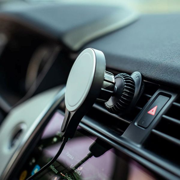 Car charger 15W MagSafe 1,5m + 40W - černý