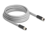 M12 Cable L-coded 5 pin male to female P