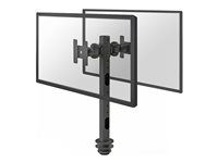Montážní sada - plný pohyb - pro 2 LCD displeje - černá - velikost obrazovky: 10"-30" - průchodka, upevnitelné na stůl