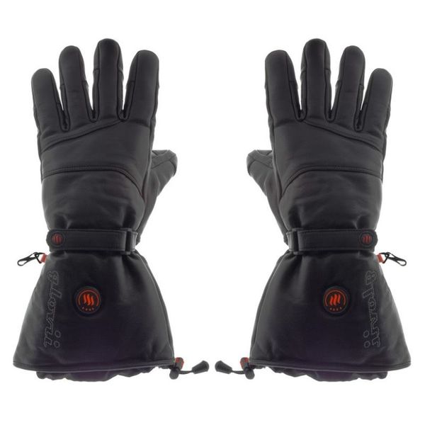 GLOVII Ski Leather, Vyhřívané rukavice, L, černá