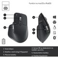 LOGITECH MX Master 3S, Bezdrátová myš, graphite