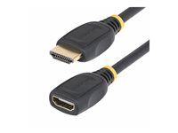 High Speed - prodlužovací kabel HDMI - HDMI s piny (male) do HDMI se zdířkami (female) - 2 m - odstíněný - černá - pasivní, podpora 4K60Hz