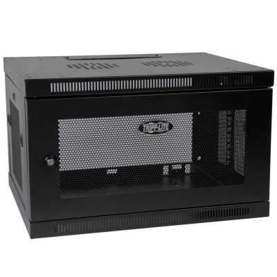 Skříň SmartRack 6U, Mini Rack, Š=600mm, Hl=550mm, hloubka pro přepínače, montáž na stěnu