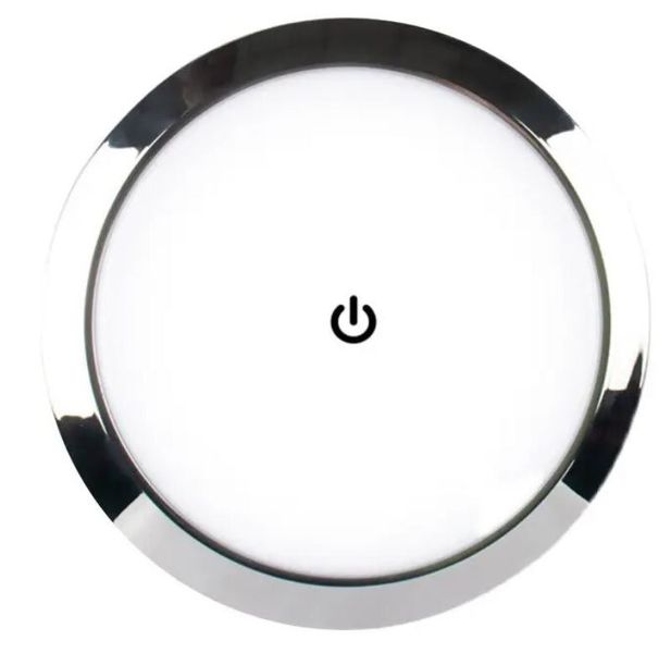 LED podhledové světlo do karavanu s dotykovým vypínačem 12-24V - 7,3cm