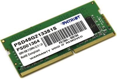 SO-DIMM 8GB DDR4-2133MHz Patriot CL15 SR
