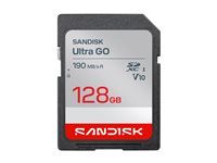 SanDisk Ultra GO - Pametová karta flash - 128 GB - Video Class V10 / UHS-I U1 - SDXC UHS-I