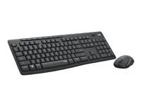 Logitech MK295 Silent - Sada klávesnice a myši - bezdrátový - 2.4 GHz - madarská - grafit