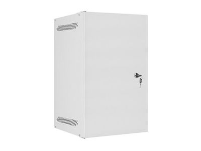 Lanberg racková skříň 10" pro montáž na stěnu 9u/280x310 pro vlastní montáž s kovovými dveřmi šedá