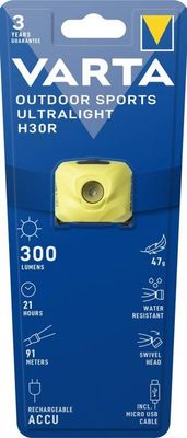 Varta Outdoor Sports H30R Ultra Light Charge 18631L