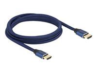 Ultra High Speed - HDMI kabel - HDMI s piny (male) do HDMI s piny (male) - 2 m - trojnásobně stíněný - modrá - kontakty osvětlené zlatou barvou, podpora 8K60Hz (7680 x 4320)