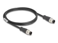 M12 Cable A-coded 8 pin male to male PVC