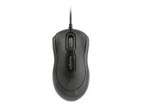 Myš - pravák a levák - optický - 3 tlačítka - kabelové - USB - černá - maloobchod