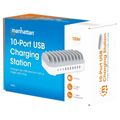 MANHATTAN Nabíjecí stanice, 10-port, 120W, bílá