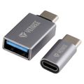 Adaptér YENKEE YTC 021 USB C na Micro USB, USB A
